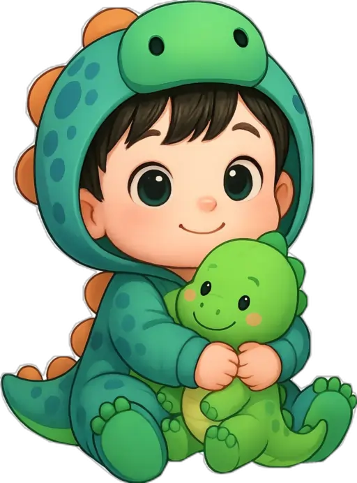 Cute baby dinosaur